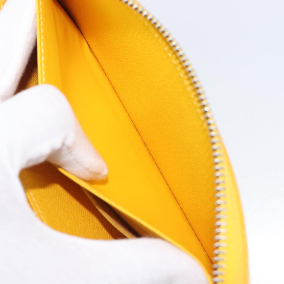 LOUIS VUITTON Epi Zippy Wallet Long Wallet Yellow M60309 LV Auth 205890V