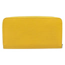 LOUIS VUITTON Epi Zippy Wallet Long Wallet Yellow M60309 LV Auth 205890V-3