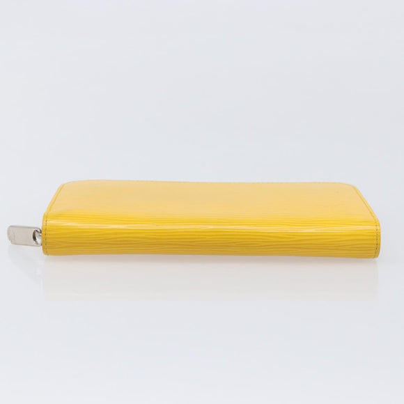 LOUIS VUITTON Epi Zippy Wallet Long Wallet Yellow M60309 LV Auth 205890V