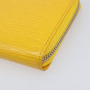 LOUIS VUITTON Epi Zippy Wallet Long Wallet Yellow M60309 LV Auth 205890V-8