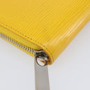 LOUIS VUITTON Epi Zippy Wallet Long Wallet Yellow M60309 LV Auth 205890V-9