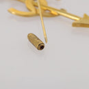 CHANEL COCO Mark Brooch Metal Gold Tone CC Auth 205891M-13