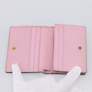GUCCI GG Supreme Compact Wallet PVC Beige Red 573839 Auth 205892A-13