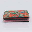 GUCCI GG Supreme Compact Wallet PVC Beige Red 573839 Auth 205892A-7
