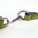 GUCCI Web Sherry Line Mini Shoulder Bag Leather Green Silver 821831 Auth 205895V-19