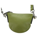GUCCI Web Sherry Line Mini Shoulder Bag Leather Green Silver 821831 Auth 205895V-13