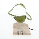 GUCCI Web Sherry Line Mini Shoulder Bag Leather Green Silver 821831 Auth 205895V-12