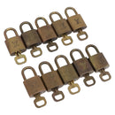 LOUIS VUITTON Padlock Metal 10 Set Gold Tone LV Auth 205897-1