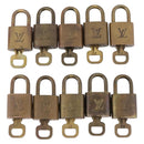 LOUIS VUITTON Padlock Metal 10 Set Gold Tone LV Auth 205897-2