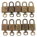LOUIS VUITTON Padlock Metal 10 Set Gold Tone LV Auth 205897-3