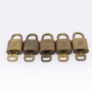 LOUIS VUITTON Padlock Metal 10 Set Gold Tone LV Auth 205897-4