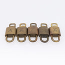 LOUIS VUITTON Padlock Metal 10 Set Gold Tone LV Auth 205897-5
