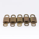 LOUIS VUITTON Padlock Metal 10 Set Gold Tone LV Auth 205897-6