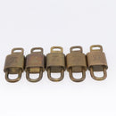 LOUIS VUITTON Padlock Metal 10 Set Gold Tone LV Auth 205897-7