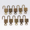 LOUIS VUITTON Padlock Metal 10 Set Gold Tone LV Auth 205897-8