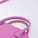 CELINE Hand Bag Leather 2way Pink Gold Tone Auth 205901A-10