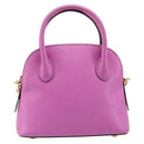 CELINE Hand Bag Leather 2way Pink Gold Tone Auth 205901A-2