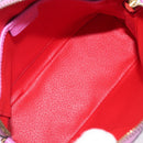 CELINE Hand Bag Leather 2way Pink Gold Tone Auth 205901A-21