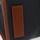 GUCCI Web Sherry Line Hand Bag Wool Gray Silver 295266 Auth 205906V-7