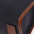 GUCCI Web Sherry Line Hand Bag Wool Gray Silver 295266 Auth 205906V-19
