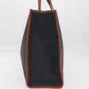 GUCCI Web Sherry Line Hand Bag Wool Gray Silver 295266 Auth 205906V-3