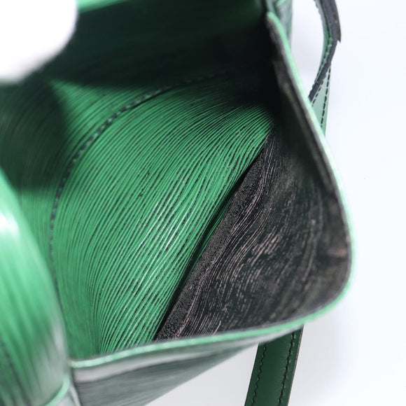 LOUIS VUITTON Epi Danube Shoulder Bag Green M45634 LV Auth 205909A