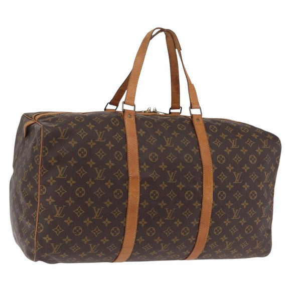 LOUIS VUITTON Monogram Sac Souple 55 Boston Bag M41622 LV Auth 205911