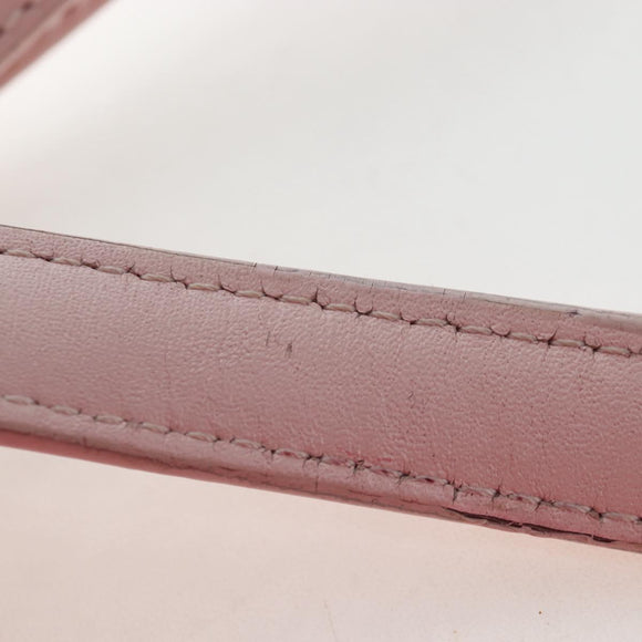 MCM Vicetos Tracy Shoulder Bag PVC Leather Pink Silver Auth 205914V