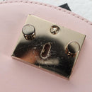 MCM Vicetos Tracy Shoulder Bag PVC Leather Pink Silver Auth 205914V-22