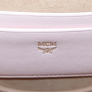 MCM Vicetos Tracy Shoulder Bag PVC Leather Pink Silver Auth 205914V-25