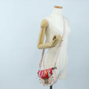 MCM Vicetos Tracy Shoulder Bag PVC Leather Pink Silver Auth 205914V-32