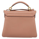Salvatore Ferragamo Gancini Hand Bag Leather 2way Pink Gold Auth 205916V-3