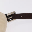 FENDI Zucca Canvas Mamma Baguette Shoulder Bag Ivory Silver Auth 205920-17