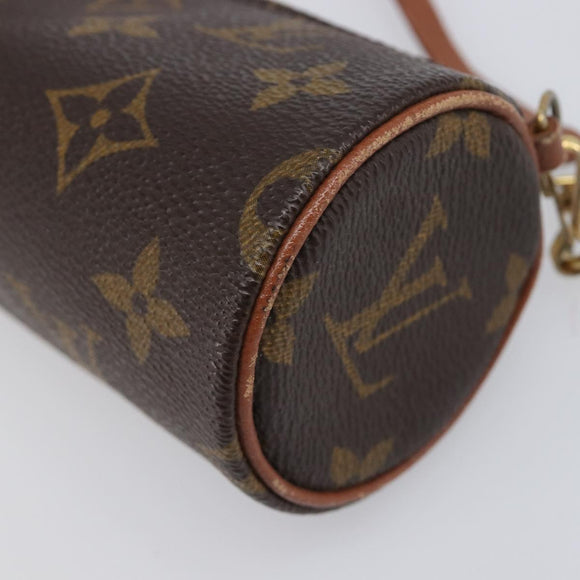 LOUIS VUITTON Monogram Papillon Pouch Pouch LV Auth 205921