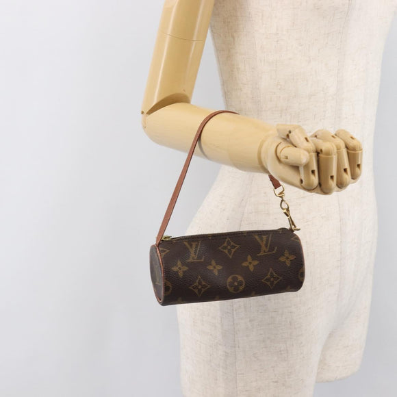 LOUIS VUITTON Monogram Papillon Pouch Pouch LV Auth 205921