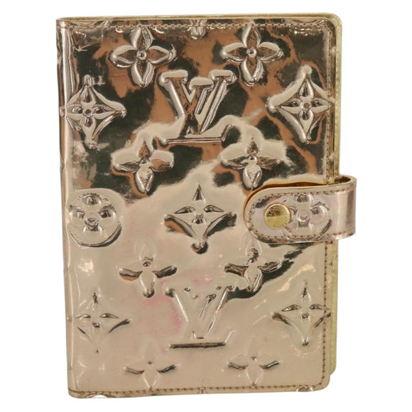 LOUIS VUITTON Miroir Agenda PM Day Planner Cover Gold R20962 LV Auth 205923A