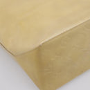 LOUIS VUITTON Monogram Vernis Reade MM Hand Bag Beige M91141 LV Auth 205928A-15