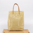 LOUIS VUITTON Monogram Vernis Reade MM Hand Bag Beige M91141 LV Auth 205928A-12