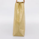 LOUIS VUITTON Monogram Vernis Reade MM Hand Bag Beige M91141 LV Auth 205928A-3