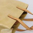 LOUIS VUITTON Monogram Vernis Reade MM Hand Bag Beige M91141 LV Auth 205928A-6