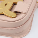 TOD’S Kate Shoulder Bag Mouton Pink Gold Tone Auth 205929V-17