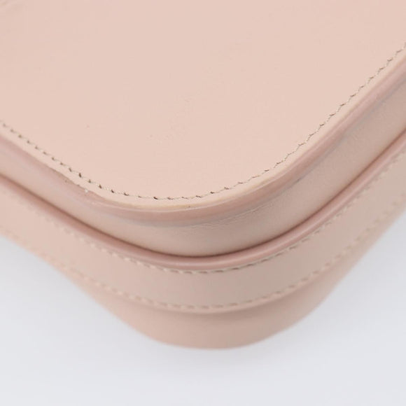 TOD’S Kate Shoulder Bag Mouton Pink Gold Tone Auth 205929V