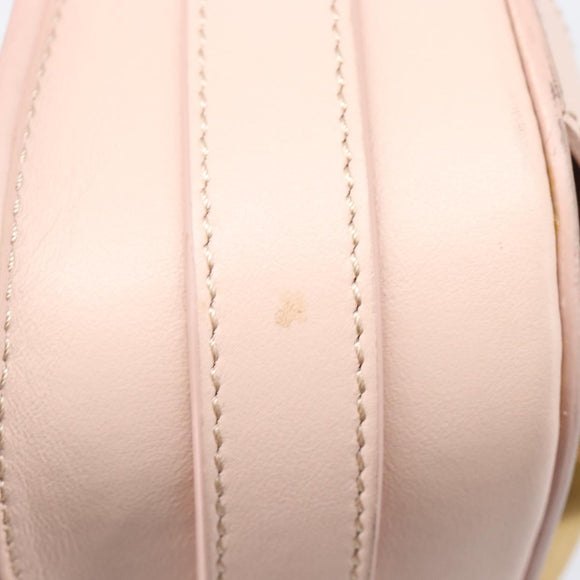 TOD’S Kate Shoulder Bag Mouton Pink Gold Tone Auth 205929V