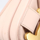 TOD’S Kate Shoulder Bag Mouton Pink Gold Tone Auth 205929V-9