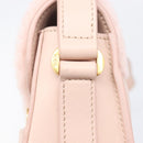 TOD’S Kate Shoulder Bag Mouton Pink Gold Tone Auth 205929V-22