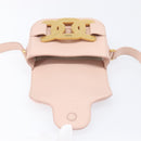 TOD’S Kate Shoulder Bag Mouton Pink Gold Tone Auth 205929V-24