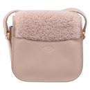 TOD’S Kate Shoulder Bag Mouton Pink Gold Tone Auth 205929V-2