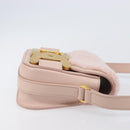 TOD’S Kate Shoulder Bag Mouton Pink Gold Tone Auth 205929V-3