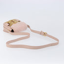 TOD’S Kate Shoulder Bag Mouton Pink Gold Tone Auth 205929V-7