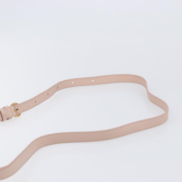 TOD’S Kate Shoulder Bag Mouton Pink Gold Tone Auth 205929V
